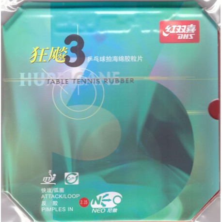 Borracha DHS Neo Hurricane 3 - Top Ténis de Mesa